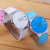 Quartz Clock Leather Strap Women Watches