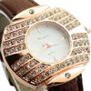 Decor Crystal Fashion Leather Belt Watch