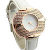 Decor Crystal Fashion Leather Belt Watch