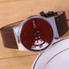 Quartz Clock Leather Strap Women Watches